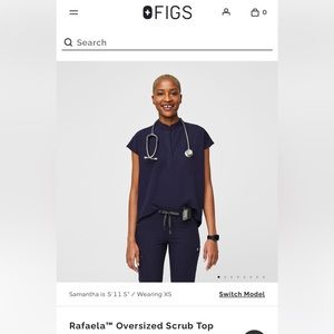Figs Rafaela Scrub Top XS